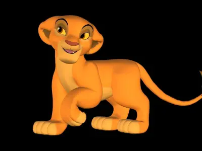 Kiara Cub Low-poly 3D model