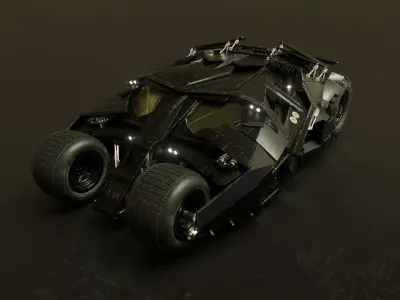 Batmobile Tumbler 3D model 3D model