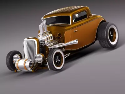 1933 HotRod custom 3D model