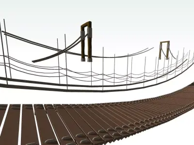 BRIDGE Rope Bridge 3D print model