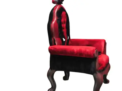 Luxury Red Black Hero  3D model