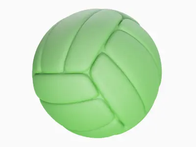 Simple Volleyball Ball 03 3D model