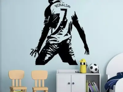 DECORATIVE MURAL RONALDO CR7 3D print model