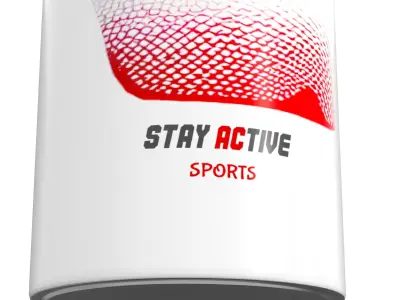 Sports Drink Bottle Low-poly 3D model