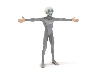 Alien Creature SciFi model pack Low-poly 3D model