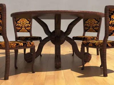 Dining Room Set 2 3D model