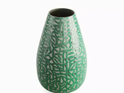 Porcelain Vase B 04 Low-poly 3D model