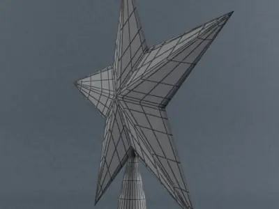 XMasTreeTop Star 3D model