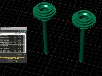 D Amour earrings XS Style 3D print model