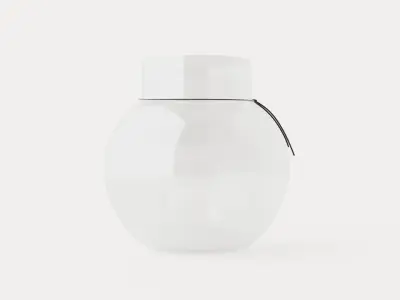 Glass vase Clear Low-poly 3D model