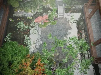  Garden Exterior Model 3D model