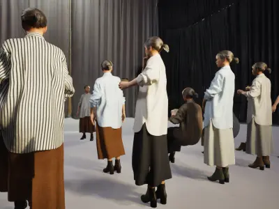 Modular Character - Asian Casual Woman - FH2 Low-poly 3D model