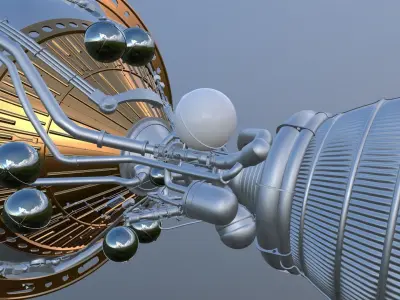 Rocket Engine 02 3D model