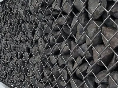 Gabion cage rock stone n1 3D model