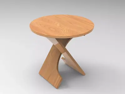 Peto Side Table Low-poly 3D model