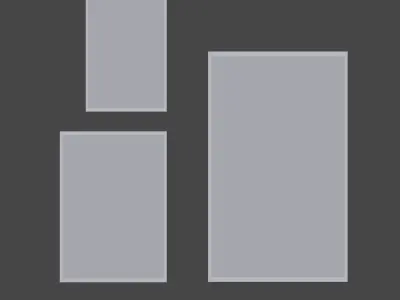 Picture Frames Low-poly 3D model