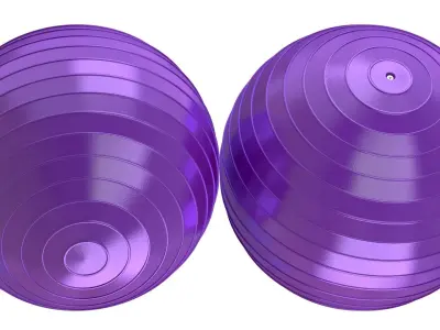 Yoga Ball Purple 3D model