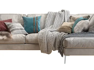 Capri sectional sofa 3D model