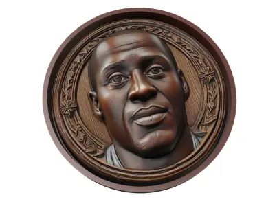 Yaya Toure Footballer Medallion 3D print model