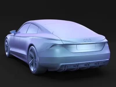 German sport sedan 3D model