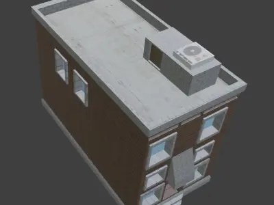 building brick Low-poly 3D model
