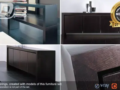 Beela Furniture Set 3D model