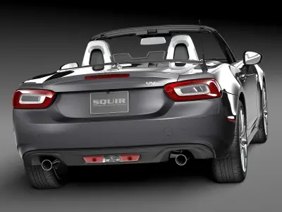 Fiat 124 Spider 2017 3D model