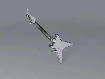 Sands Tele/v style guitar Free 3D model