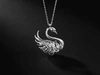 The Swan 3D print model