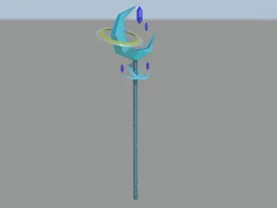 Asept Staff Low-poly 3D model