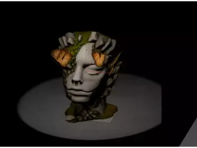face sculpture 3D model