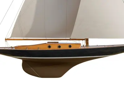  60ft Classical Sailing Yacht Elise 3D model