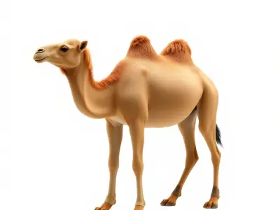 Realistic Camel Model Pack with PBR Textures Low-poly 3D model