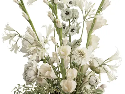 Flower In Vase 72 3D model