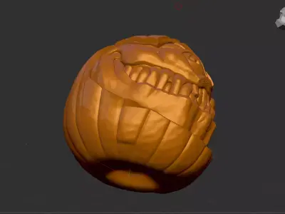 Halloween Pumpkin 3D Model for Printing 3D print model