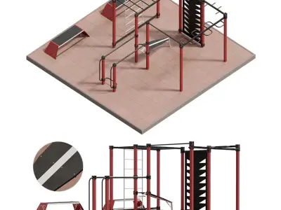 Sports complex street sport S-20 3D model