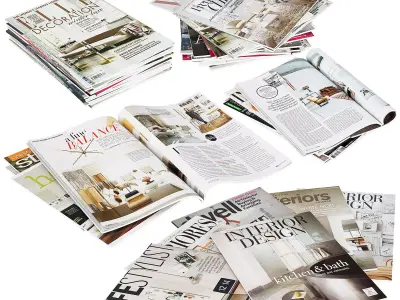 Magazines Stacks 3D model