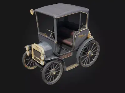 Vintage Elegance  A Glimpse into Timeless Refinement 3D model