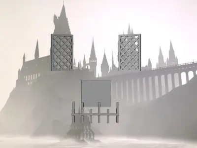 Lamp Harry Potter escapes from home in Ron Weasleys car 3D print model