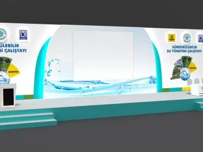 Launch Stage Decoration 094 3D model