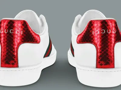 GUCCI Ace Jennie luxury fashion trainer 3D model