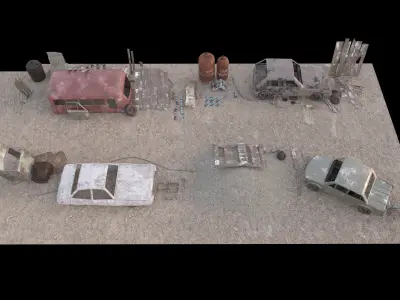 AlleyEnvironment-Toolkit Low-poly 3D model