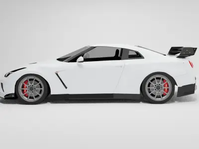 nissan gtr 2017 3D model