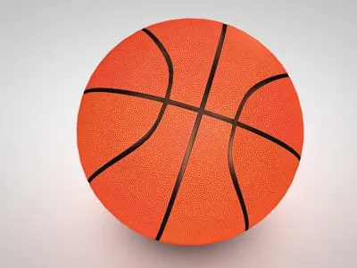 Basketball ball 3D model 7
