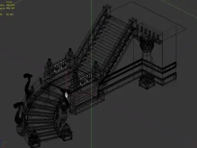 Game Stairs - Stairs 03 3D model