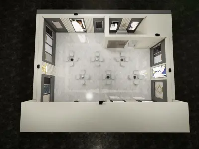 12x15 Exhibition Stand  3D model