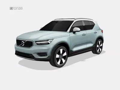 Volvo XC40 2018 Low-poly 3D model