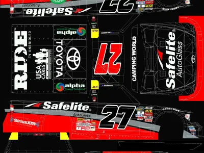 Toyota Tundra - CampingWorldSeries Low-poly 3D model