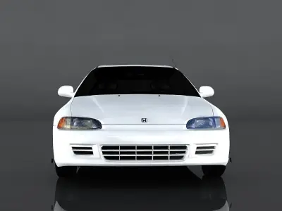 Honda Civic 1994  Low-poly 3D model