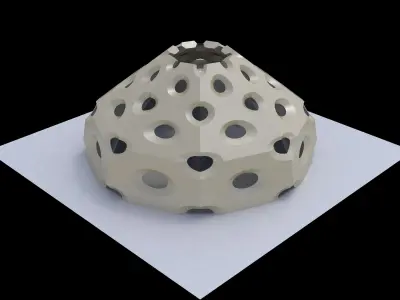 Dome variations high frequency  low frequency pointed 3D model